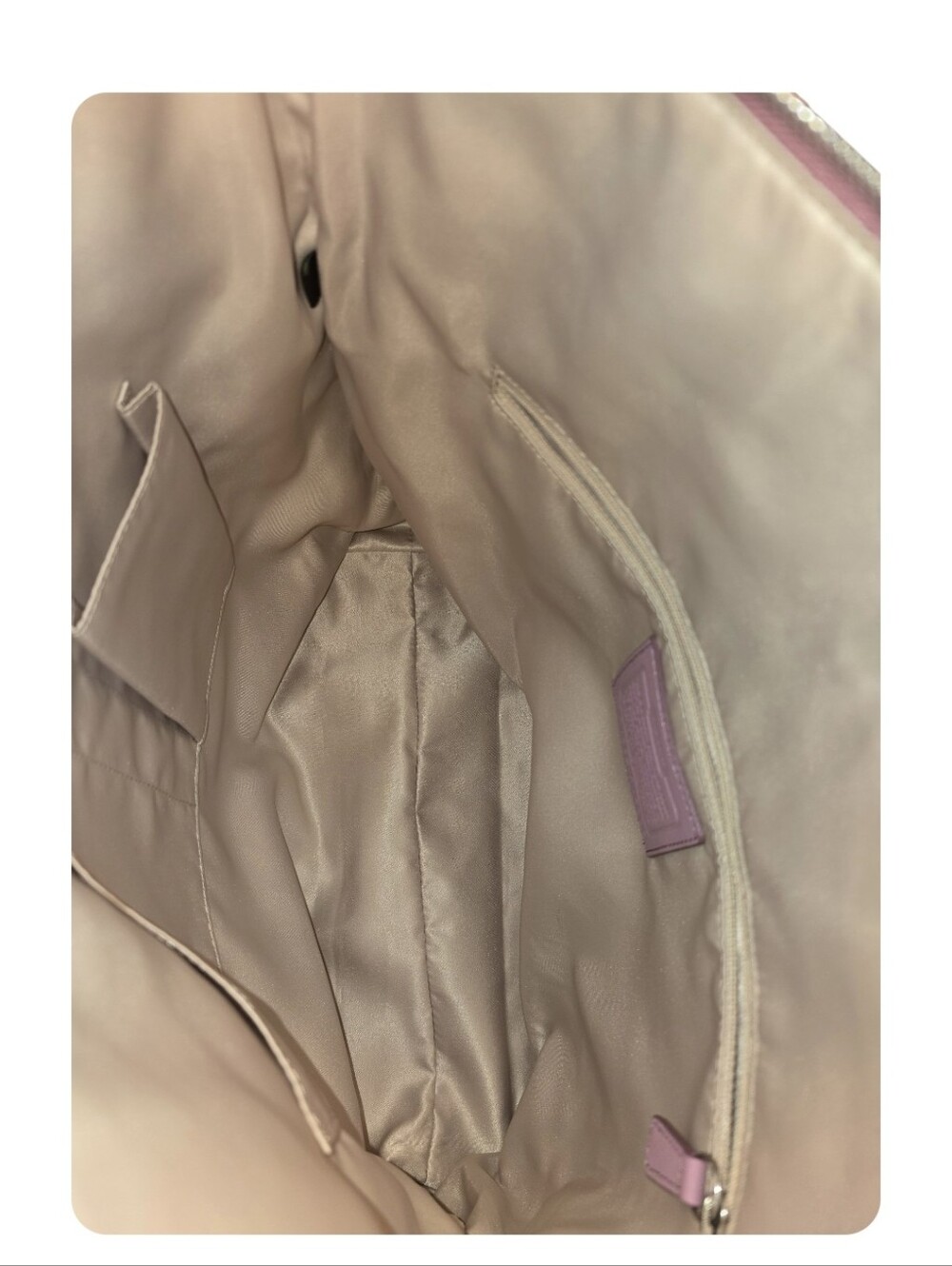 Coach Y2K Laura Leather Zip Shoulder Tote Bag - Picture 8 of 8